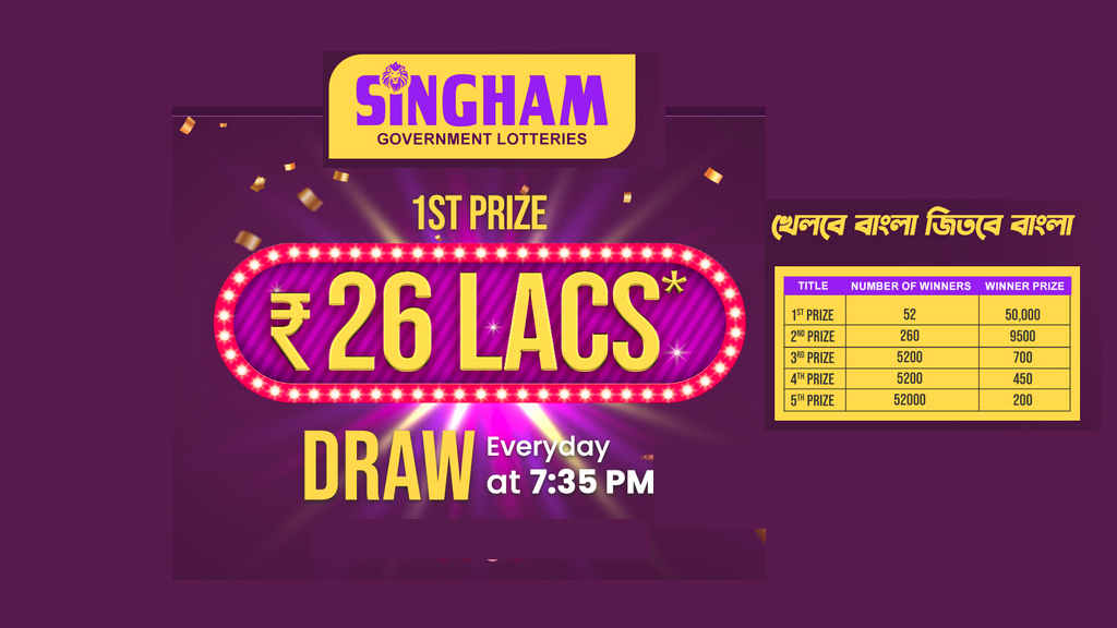 Singham Lottery Result Meghalaya State